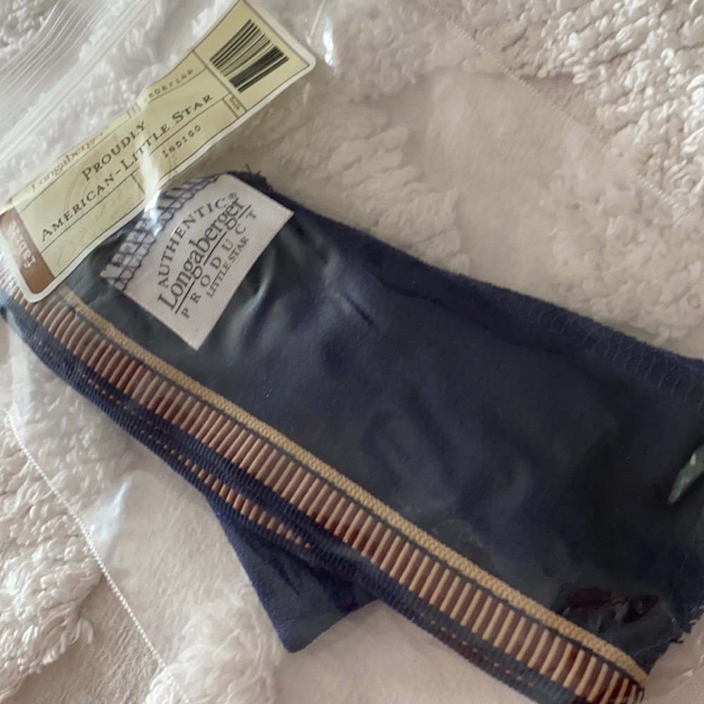 Longaberger liner for Little Star Basket Navy